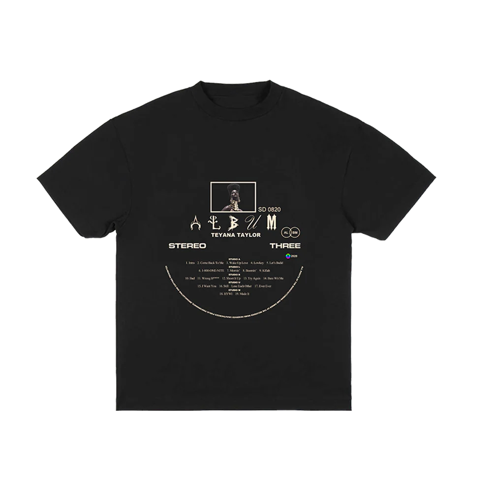 Teyana Taylor: Vinyl Record Black T-Shirt